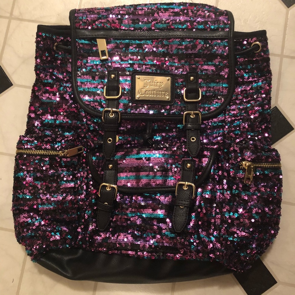 Brand new juicy couture sequin backpack
